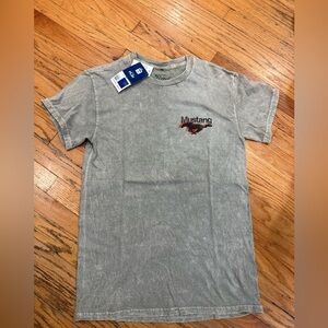 Ford Olive Green Crewneck Tee with Navy Tag